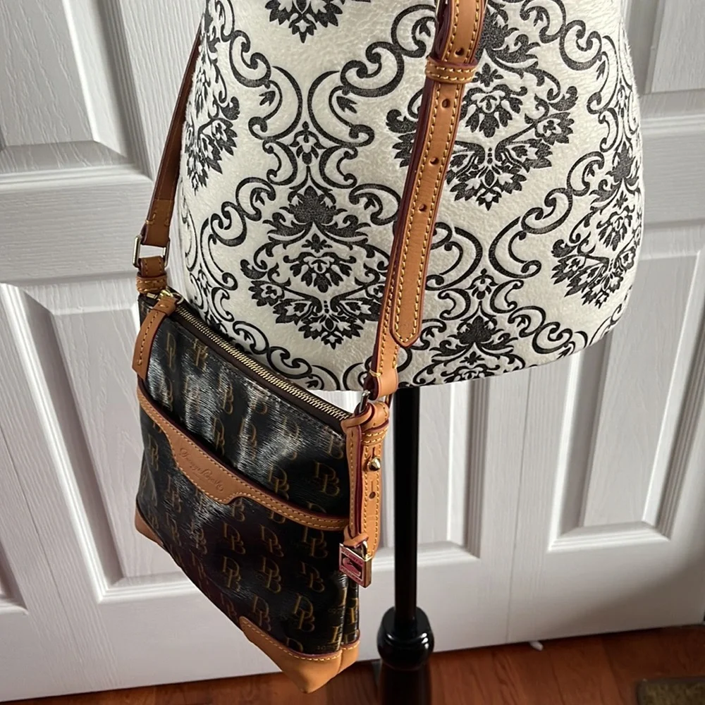 Dooney & Bourke 1975 DB Signature Letter Carrier Crossbody Bag - Picture 8 of 17